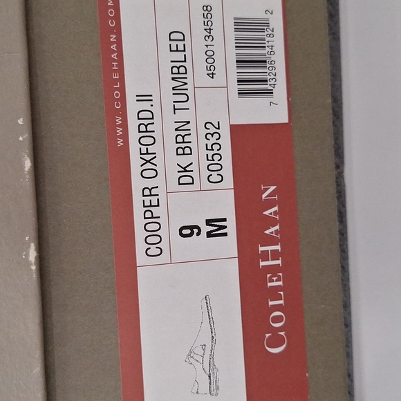 Cole Haan Men's Gray Lace Up Business Preppy Grand Wingtip Oxford Shoes Size 9M - Picture 12 of 12